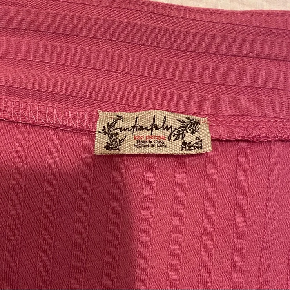 Pink Ribbed Top by Intimately - Picture 2 of 3